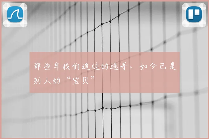 那些年我们追过的选手，如今已是别人的“宝贝”